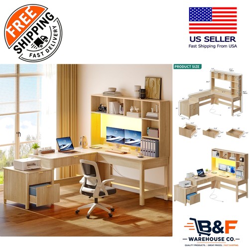Functional shaped desk with - functional,
